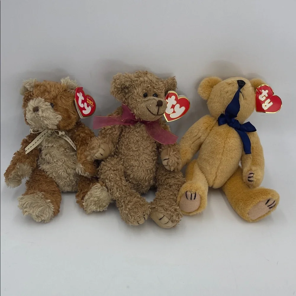 Ty Beanie Babies, Ty Attic Treasure 1992 1st Gen Tag Reggie the Jointed Bear